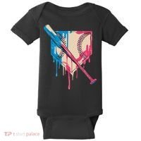 Baseball Cute For Women Ice Cream Cute Baseball Gift Baby Bodysuit thumb 0