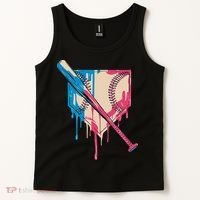 Baseball Cute For Women Ice Cream Cute Baseball Gift Tank Top thumb 2