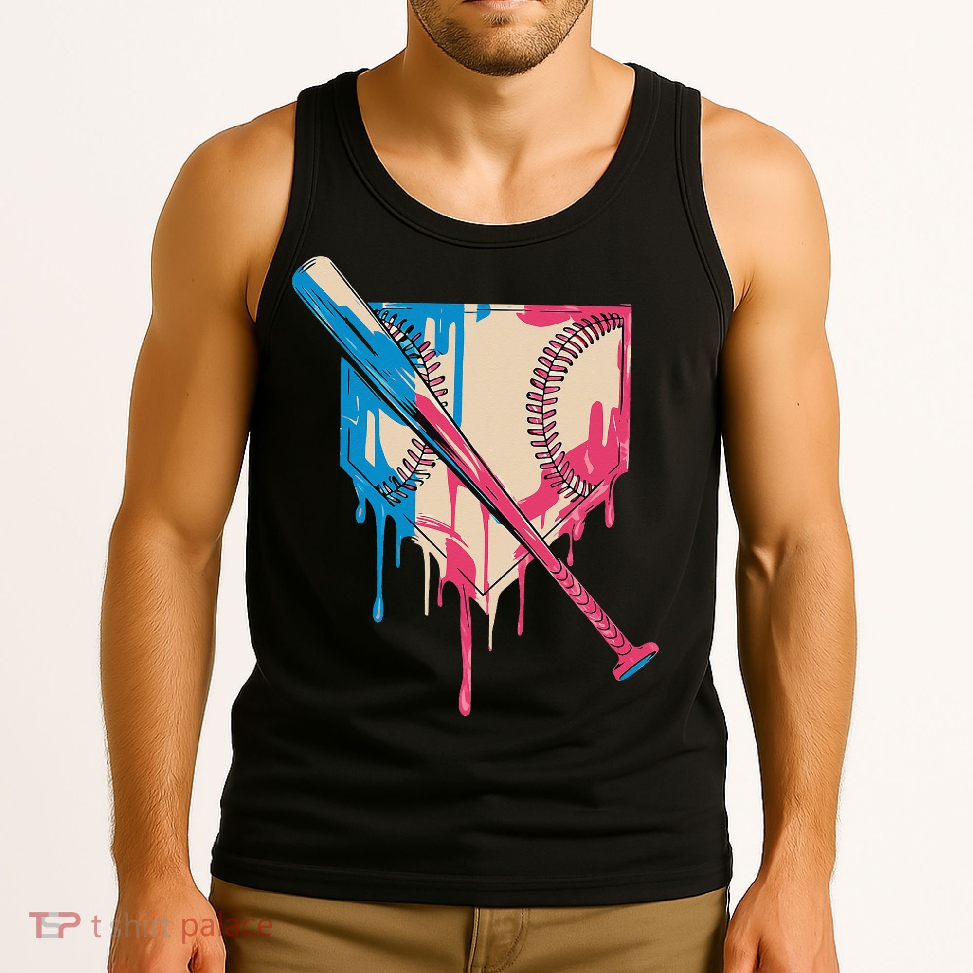 Baseball Cute For Women Ice Cream Cute Baseball Gift Tank Top