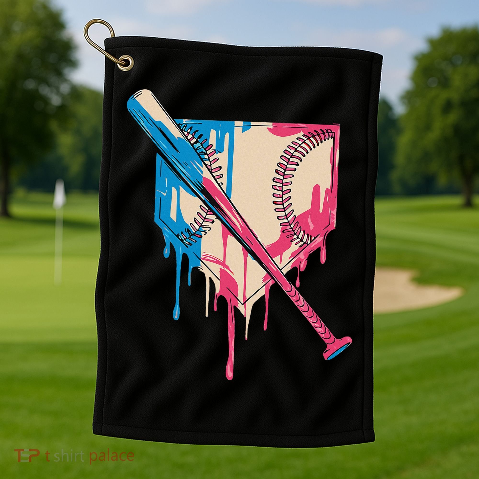 Baseball Cute For Women Ice Cream Cute Baseball Gift Golf Towel