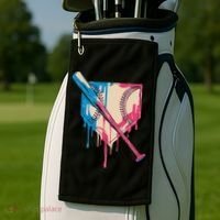 Baseball Cute For Women Ice Cream Cute Baseball Gift Golf Towel thumb 2