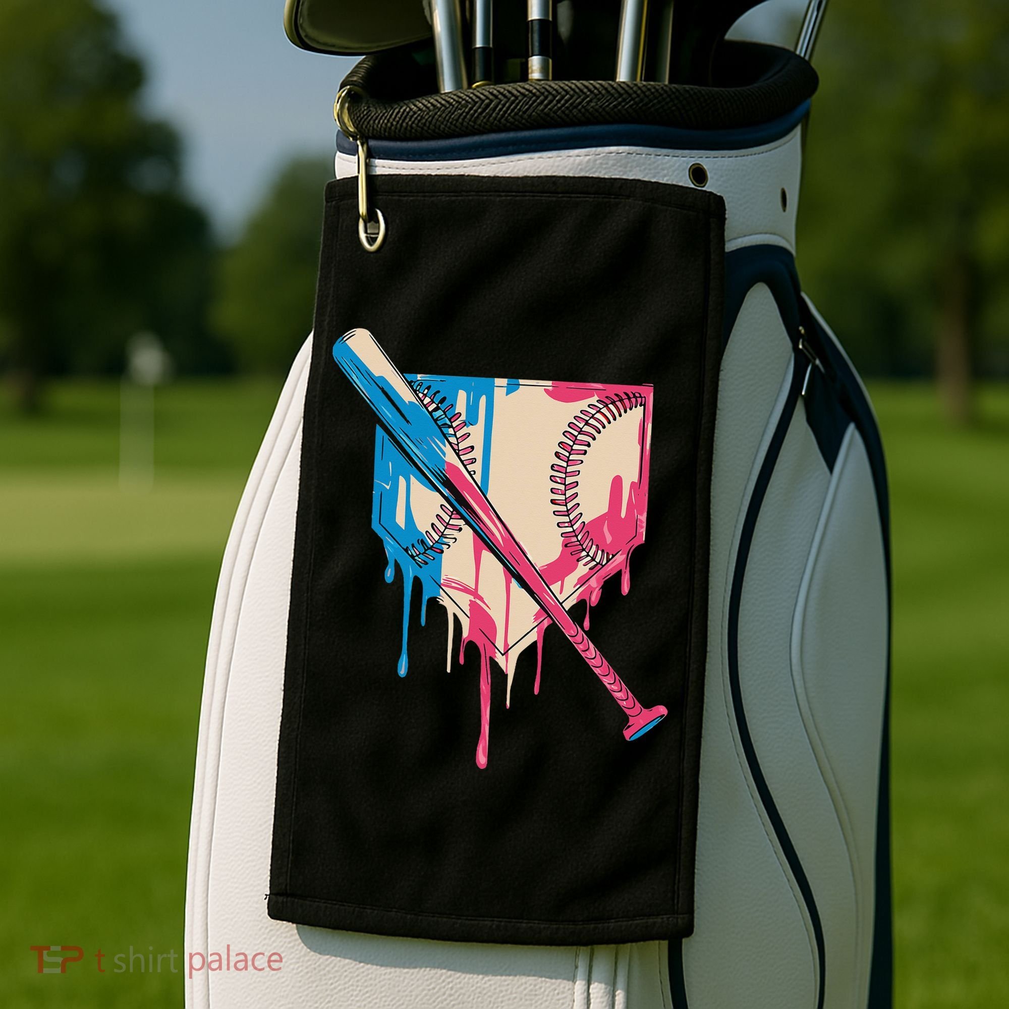 Baseball Cute For Women Ice Cream Cute Baseball Gift Golf Towel