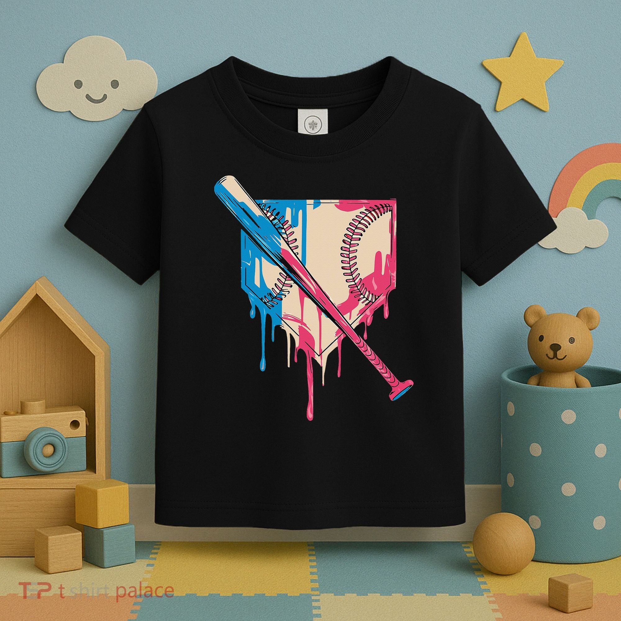 Baseball Cute For Women Ice Cream Cute Baseball Gift Toddler T-Shirt