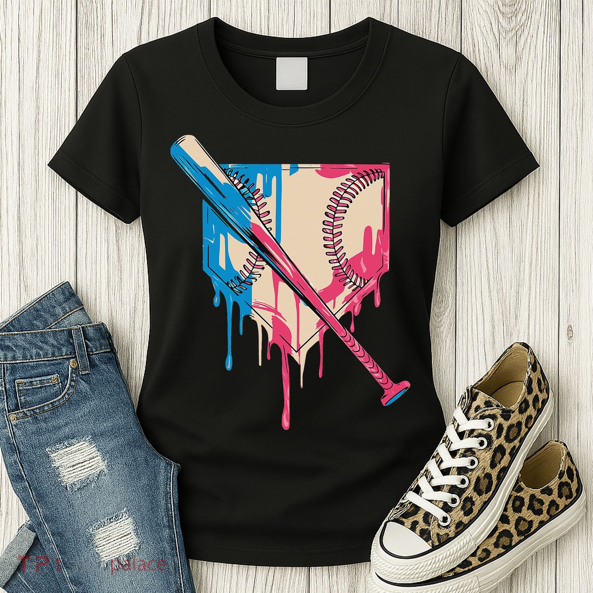 Baseball Cute For Women Ice Cream Cute Baseball Gift Women's T-Shirt