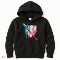 Baseball Cute For Women Ice Cream Cute Baseball Gift Kids Hoodie thumb 0