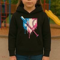 Baseball Cute For Women Ice Cream Cute Baseball Gift Kids Hoodie thumb 3