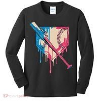 Baseball Cute For Women Ice Cream Cute Baseball Gift Kids Long Sleeve Shirt thumb 0