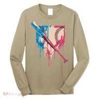 Baseball Cute For Women Ice Cream Cute Baseball Gift Long Sleeve Shirt thumb 0