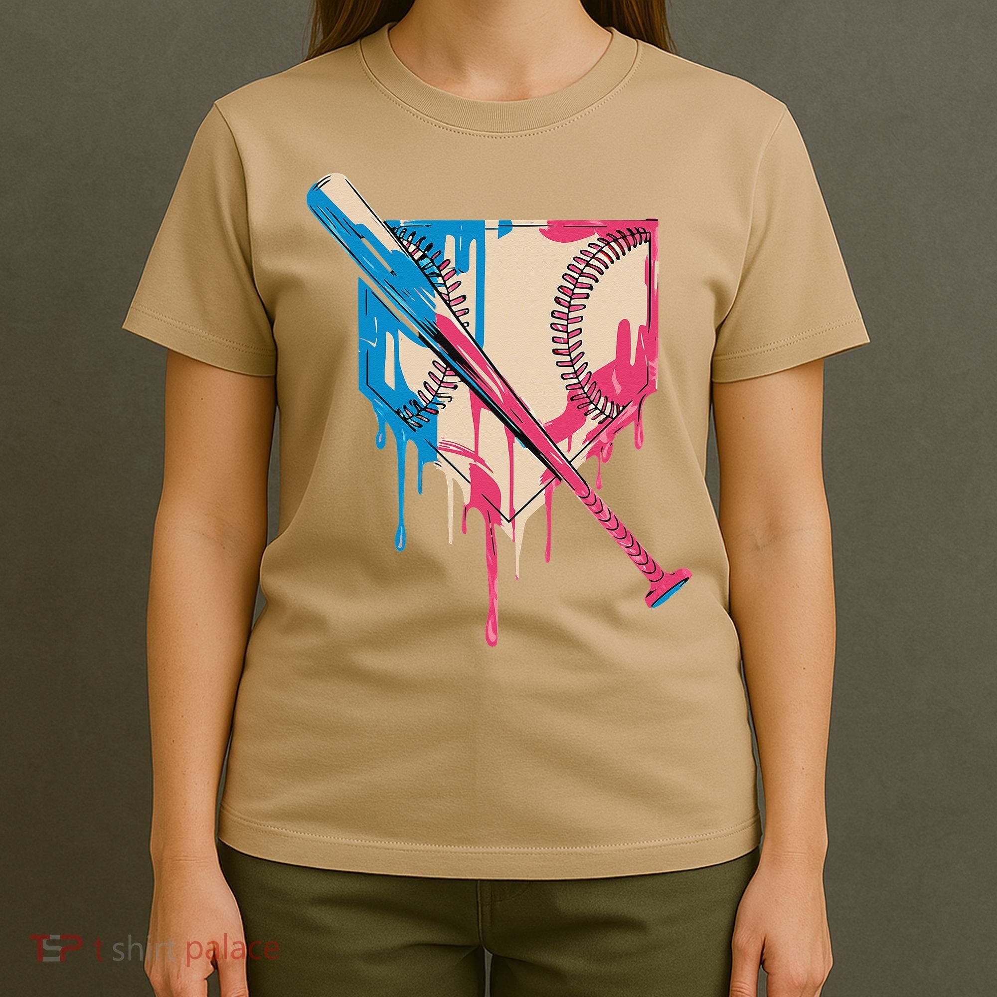 Baseball Cute For Women Ice Cream Cute Baseball Gift T-Shirt