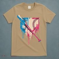 Baseball Cute For Women Ice Cream Cute Baseball Gift T-Shirt thumb 5