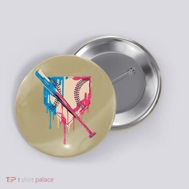 Baseball Cute For Women Ice Cream Cute Baseball Gift Button