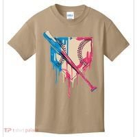 Baseball Cute For Women Ice Cream Cute Baseball Gift Kids T-Shirt thumb 0
