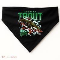 Big Catch Fishing For Trout USA-Made Doggie Bandana thumb 0