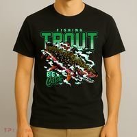 Big Catch Fishing For Trout T-Shirt thumb 3