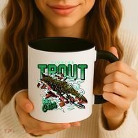 Big Catch Fishing For Trout Coffee Mug thumb 3
