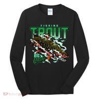 Big Catch Fishing For Trout Tall Long Sleeve Shirt thumb 0