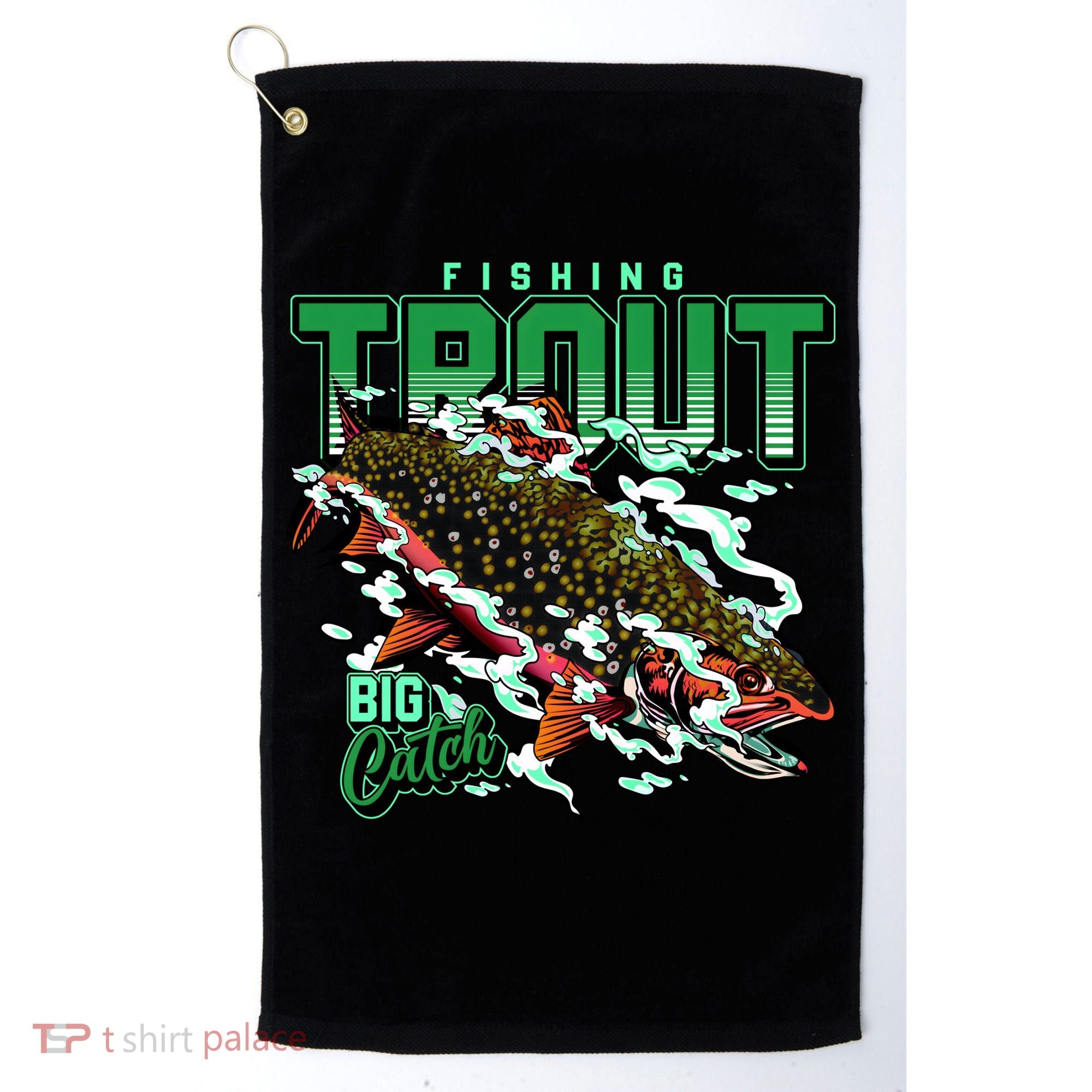 Big Catch Fishing For Trout Golf Towel