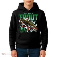 Big Catch Fishing For Trout Kids Hoodie thumb 4