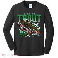 Big Catch Fishing For Trout Kids Long Sleeve Shirt thumb 0