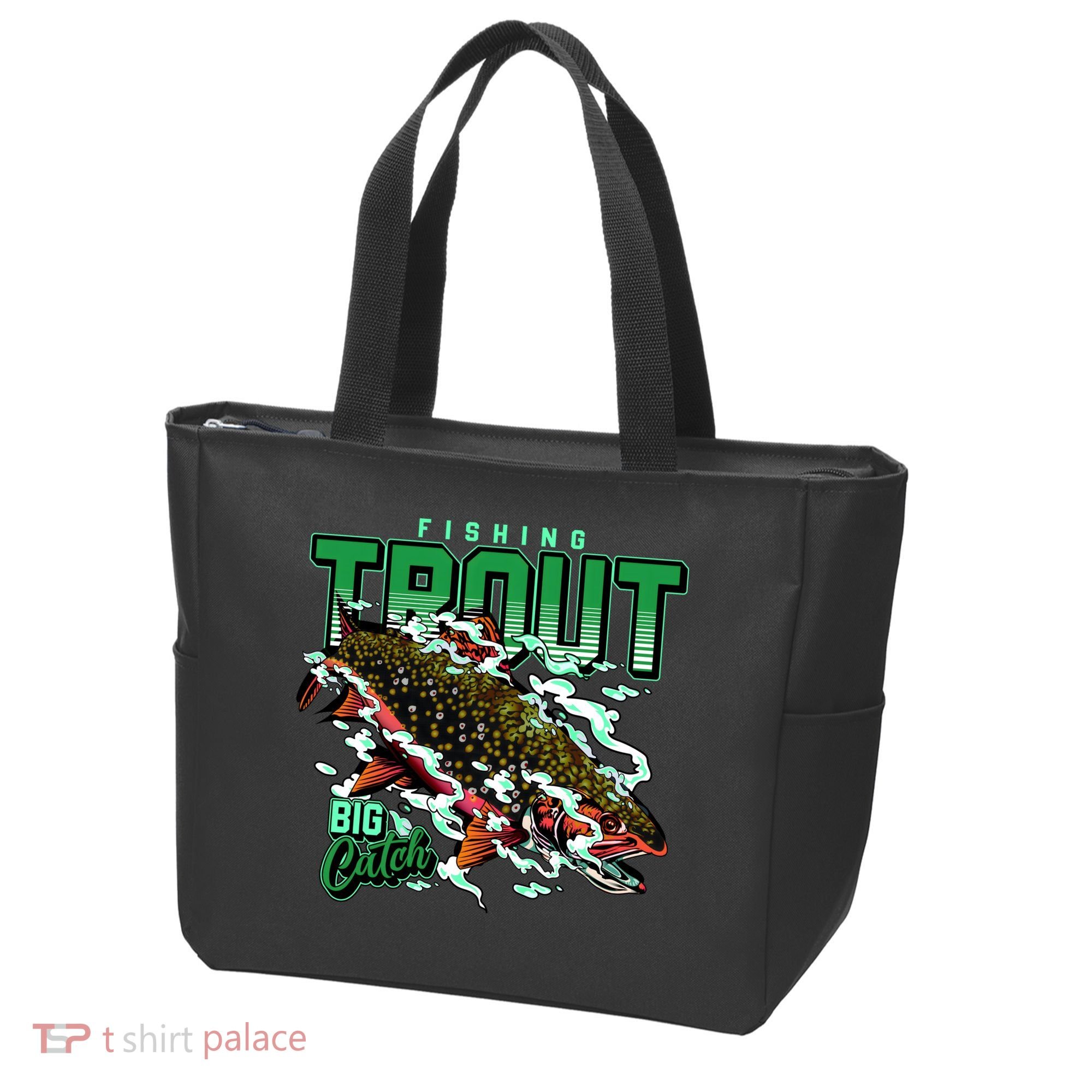 Big Catch Fishing For Trout Tote Bag