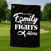 Brain Cancer Fight Cancer Ribbon Cool Gift Golf Towel thumb 1