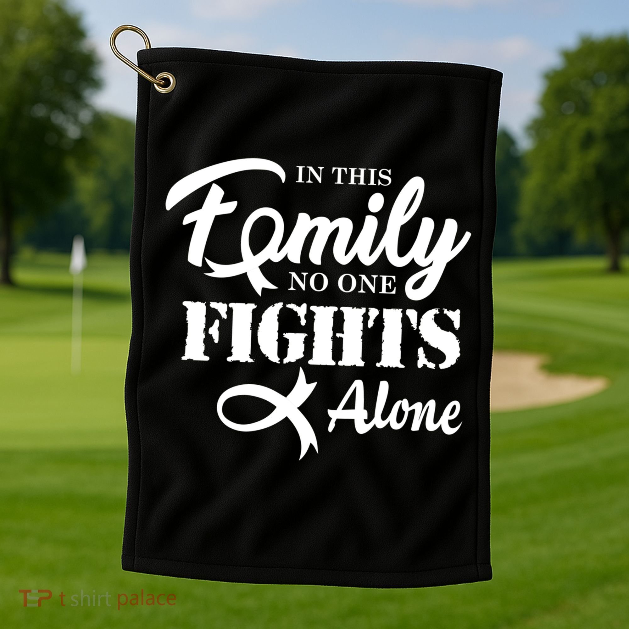 Brain Cancer Fight Cancer Ribbon Cool Gift Golf Towel