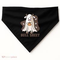 Boo Cow Farm Animals Funny Ghost Halloween Bull Sheet Gift USA-Made Doggie Bandana thumb 0