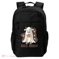 Boo Cow Farm Animals Funny Ghost Halloween Bull Sheet Gift Backpack thumb 0