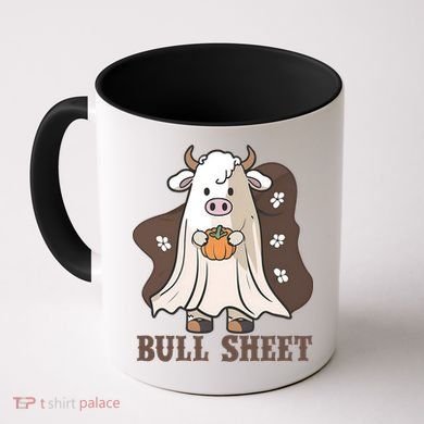 Boo Cow Farm Animals Funny Ghost Halloween Bull Sheet Gift Coffee Mug