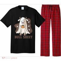 Boo Cow Farm Animals Funny Ghost Halloween Bull Sheet Gift Pajama Set thumb 0