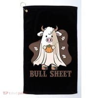 Boo Cow Farm Animals Funny Ghost Halloween Bull Sheet Gift Golf Towel thumb 0