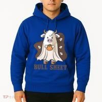 Boo Cow Farm Animals Funny Ghost Halloween Bull Sheet Gift Hoodie thumb 2