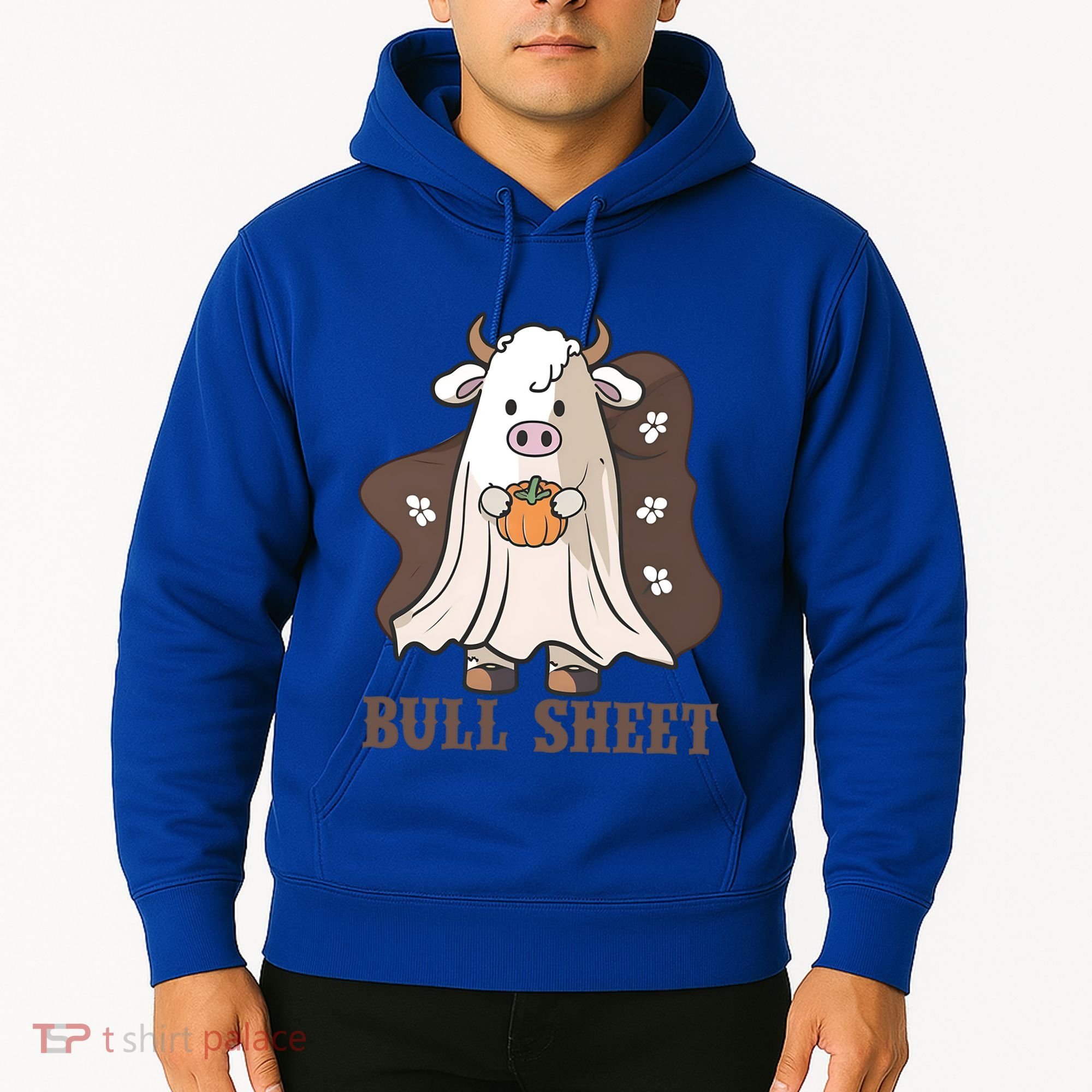Boo Cow Farm Animals Funny Ghost Halloween Bull Sheet Gift Hoodie