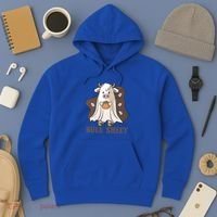 Boo Cow Farm Animals Funny Ghost Halloween Bull Sheet Gift Hoodie thumb 3