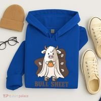 Boo Cow Farm Animals Funny Ghost Halloween Bull Sheet Gift Hoodie thumb 4