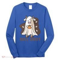 Boo Cow Farm Animals Funny Ghost Halloween Bull Sheet Gift Long Sleeve Shirt thumb 0
