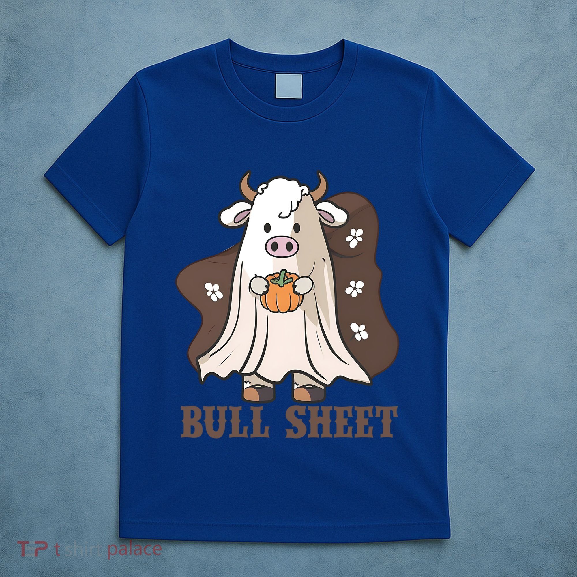 Boo Cow Farm Animals Funny Ghost Halloween Bull Sheet Gift T-Shirt