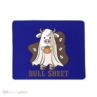 Boo Cow Farm Animals Funny Ghost Halloween Bull Sheet Gift Mousepad thumb 0