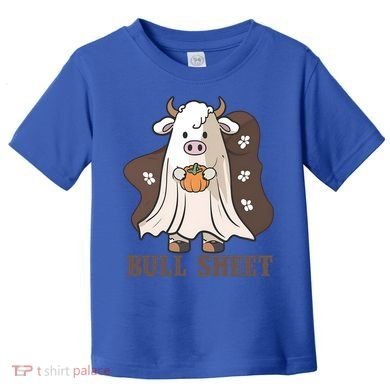 Boo Cow Farm Animals Funny Ghost Halloween Bull Sheet Gift Toddler T-Shirt