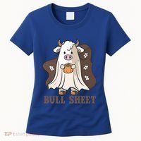 Boo Cow Farm Animals Funny Ghost Halloween Bull Sheet Gift Women's T-Shirt thumb 0