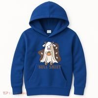 Boo Cow Farm Animals Funny Ghost Halloween Bull Sheet Gift Kids Hoodie thumb 0