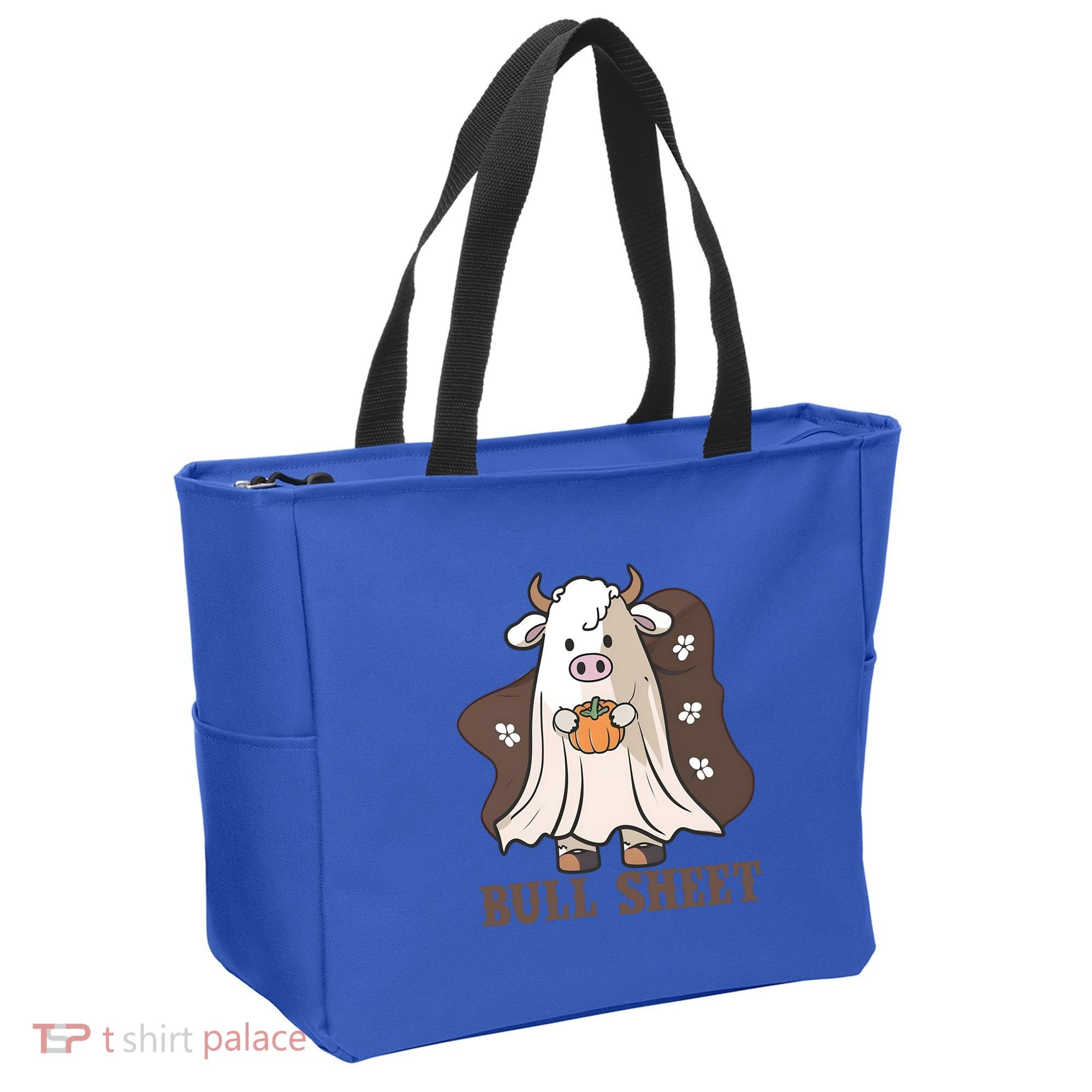 Boo Cow Farm Animals Funny Ghost Halloween Bull Sheet Gift Tote Bag