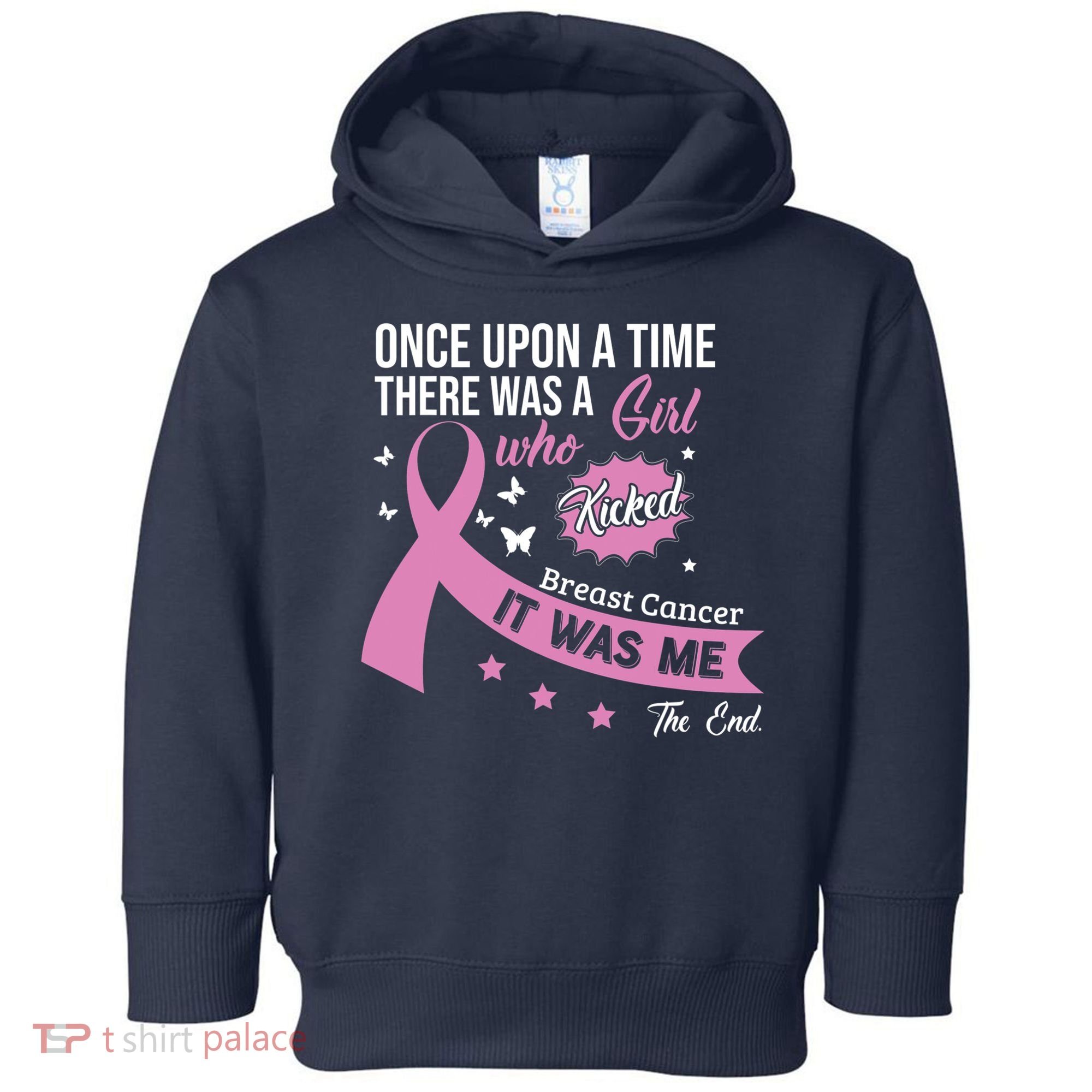 Breast Cancer Fight Cancer Ribbon Toddler Hoodie