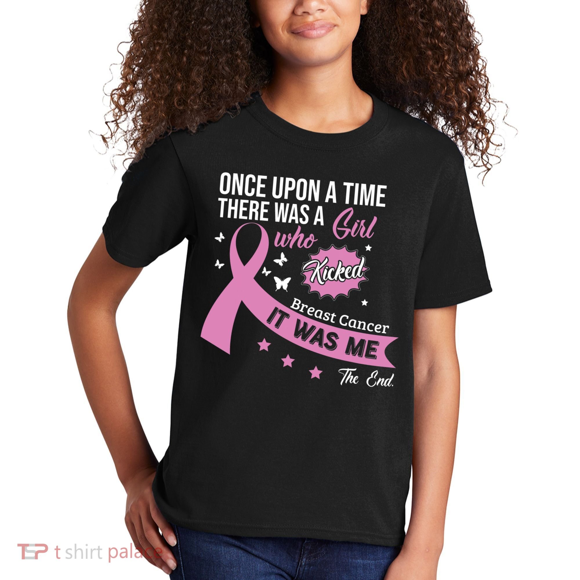 Breast Cancer Fight Cancer Ribbon Kids T-Shirt