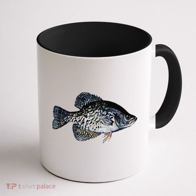 Black Crappie Fish Lucky Crappie Fishing Gift Coffee Mug back