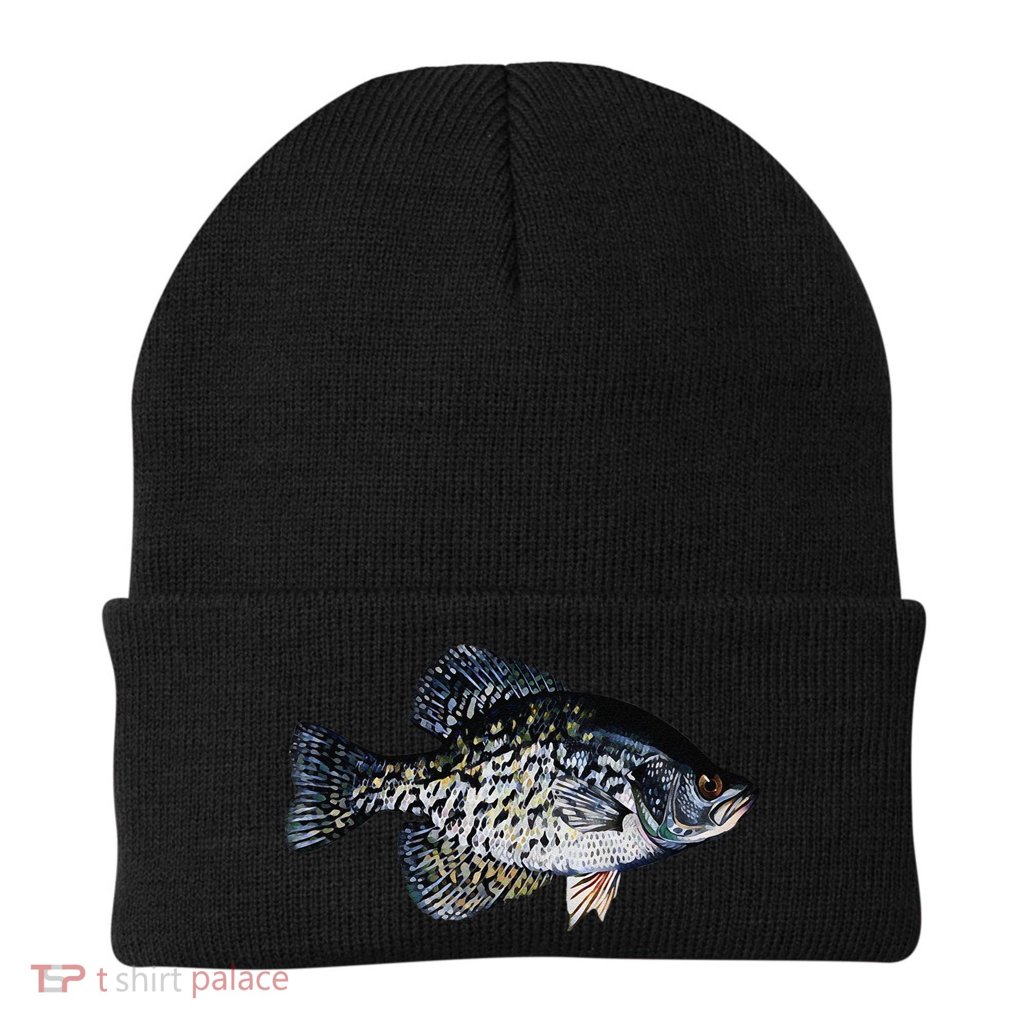 Black Crappie Fish Lucky Crappie Fishing Gift Beanie