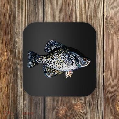 Black Crappie Fish Lucky Crappie Fishing Gift Coaster