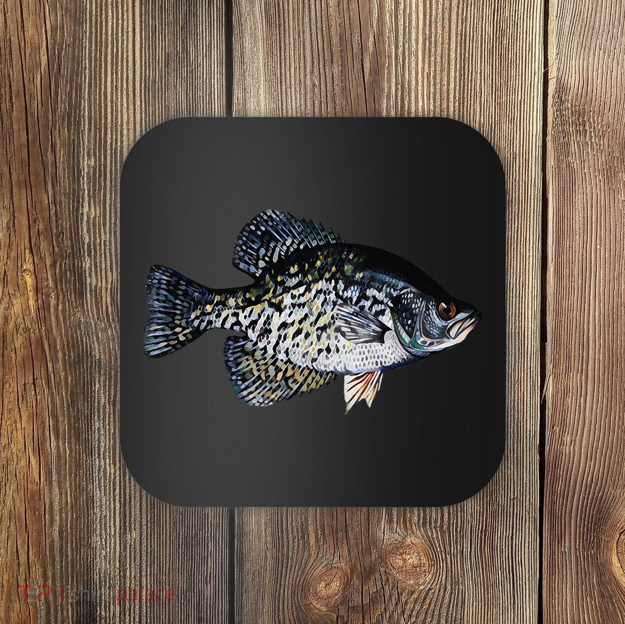 Black Crappie Fish Lucky Crappie Fishing Gift Coaster