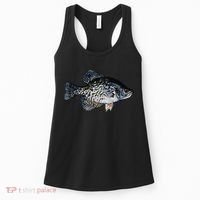 Black Crappie Fish Lucky Crappie Fishing Gift Women's Tank Top thumb 0
