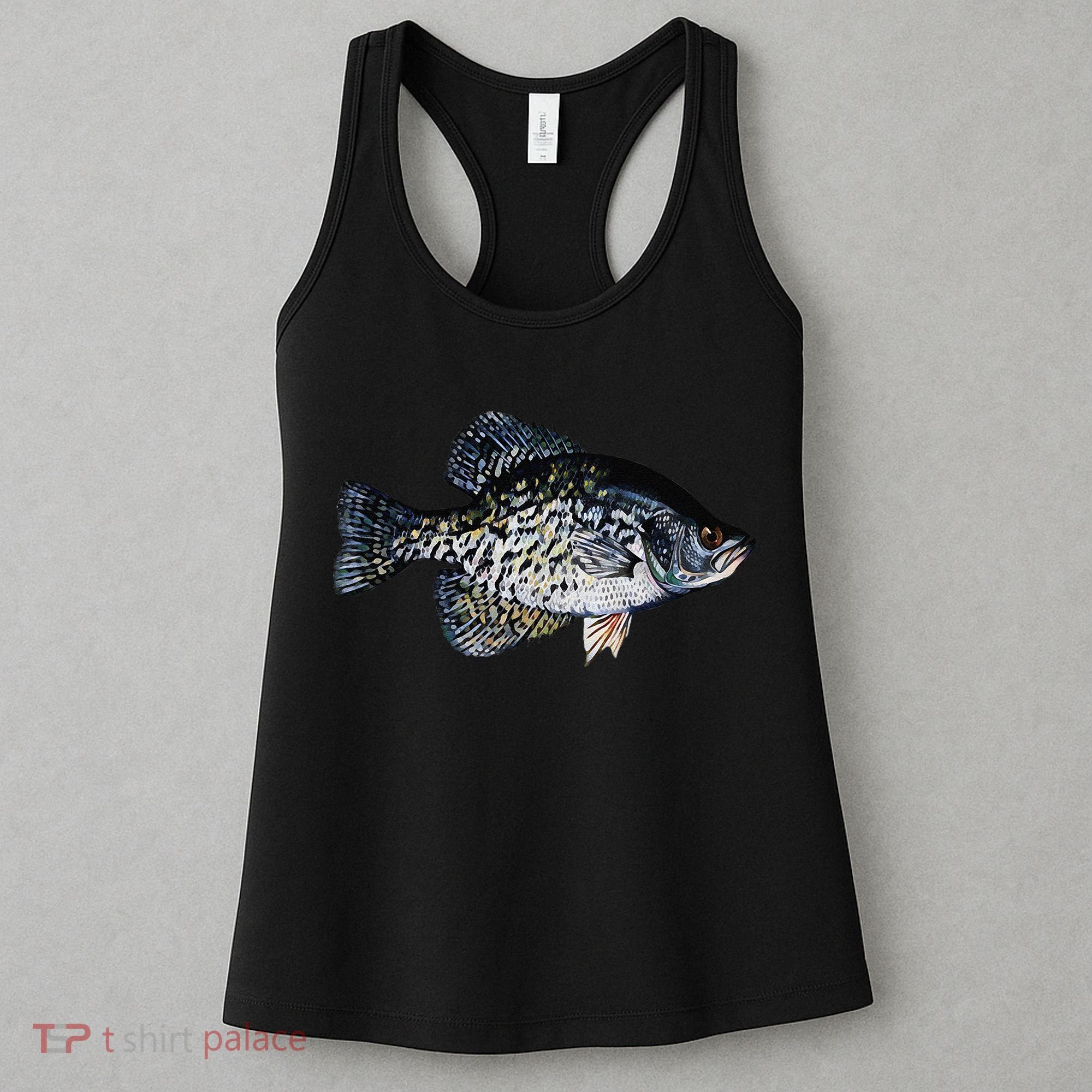 Black Crappie Fish Lucky Crappie Fishing Gift Women's Tank Top